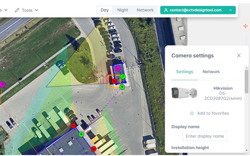 Example of CCTV Design Tool