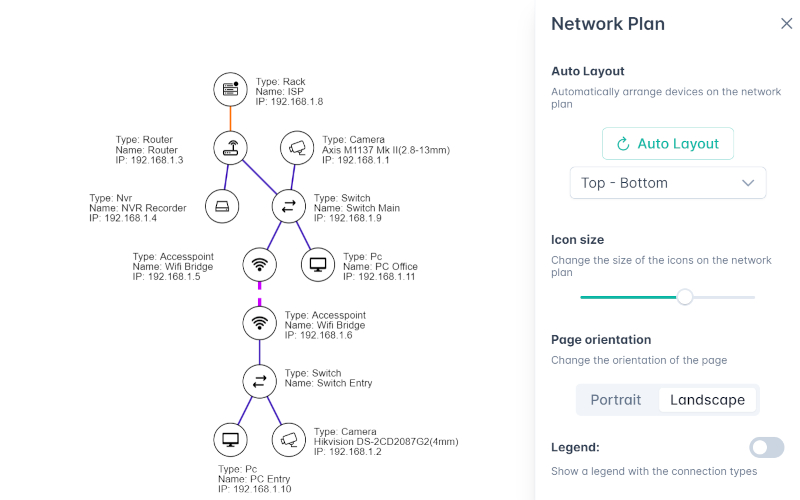 cctv design tool network schematic